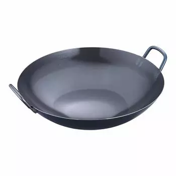 Железный вок Endo Shoji 39 см, коммерческое использование, синий закаленный материал, сделано в Японии, ATYC603 чёрный