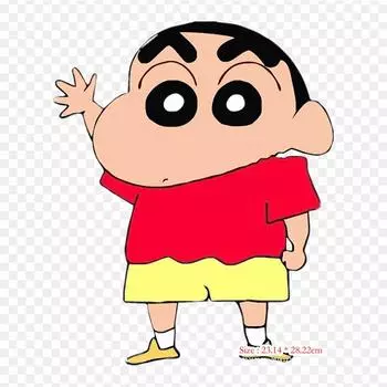 Железо на переводе Shinchan Shinnosuke Nohara Crayon Shin-chan нашивки для одежды DIY футболка аппликация теплопередача виниловые наклейки принцессы
