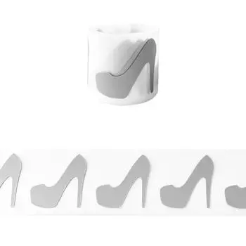 Термонаклейки на ткани Серебряные светоотражающие ленты Высокие каблуки Parches Ropa Толстовки Термоперенос DIY Наклейки для одежды Термоперенос Безопасный утюг 3x100cm