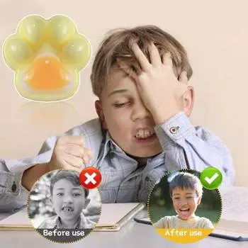 Желтая игрушка для снятия стресса «Кошачья лапка», сенсорная игрушка для детей и подростков