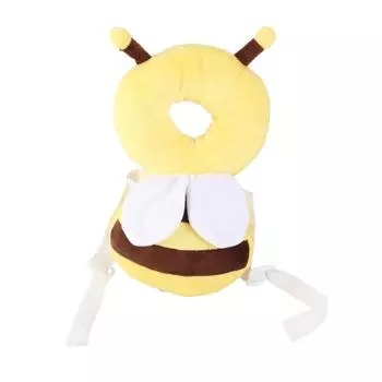 Желтая подушка для защиты головы ребенка в форме пчелы, защитная подушка для головы малыша