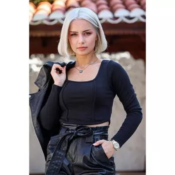 Желтое женское боди