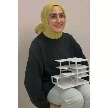 Желток хиджаба премиум-класса из джерси