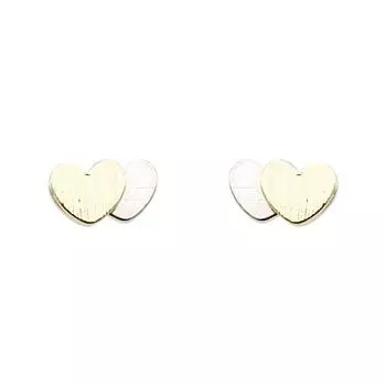 Желтые и платиновые цветные ушки Love Ears для женщин Простые маленькие милые крутые ушки