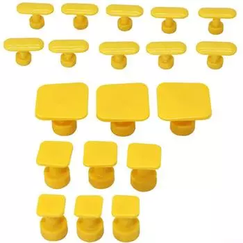 Желтые клеевые вкладки, комплекты для ремонта вмятин, высококачественный нейлон 9PCS