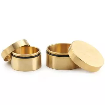 Желтые латунные бутылки, водонепроницаемые канистры, бутылки с лекарствами, походные инструменты для повседневного использования, контейнеры для хранения чая, кухонные принадлежности