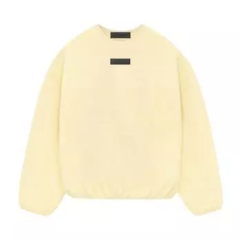 Желтые мужские топы Fear of God Essentials из флиса с круглым вырезом Garden 192SP244701F L