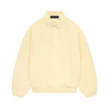Желтые мужские топы-поло с длинными рукавами Fear of God Essentials 192SP244391F