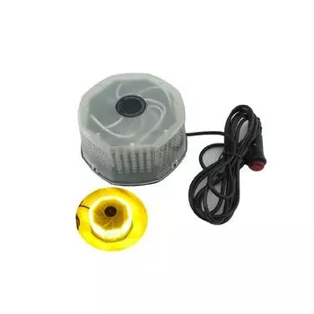 Желтый 240 LED Восьмиугольный Стробоскоп Вращающийся Маяк Аварийное Предупреждение