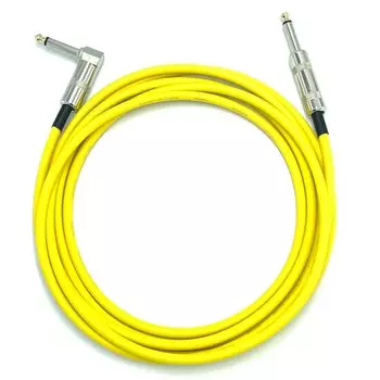 Желтый экранированный кабель CANARE, СДЕЛАНО В ЯПОНИИ GS-6 [LL/LS/SS] (Вилка LS, 2м)