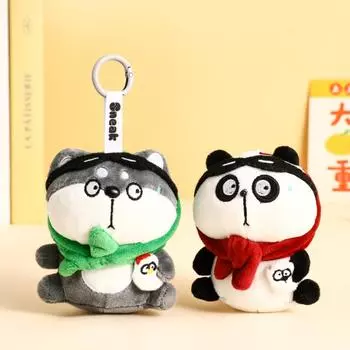 Желтый цыпленок плюшевая панда кукла брелок брелок животные плюшевая игрушка брелок для вечеринок по случаю дня рождения dog