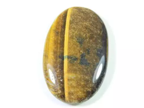 Желтый тигровый глаз овальной формы метафизический кристалл россыпью 2 шт драгоценный камень 35X55MM SK-1573