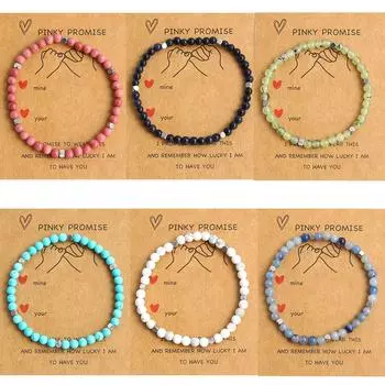 Желтый Тигровый Глаз Синий Бирюзовый Натуральный Камень Браслет Ручной Работы Из Бисера Персонализированный Универсальный Браслет Счастливый Подарок Модные Ювелирные Изделия