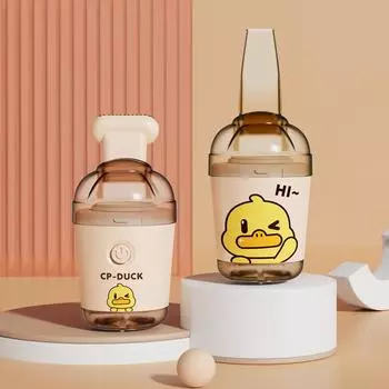 Желтый утенок настольный маленький пылесос беспроводной перезаряжаемый мини небольшой бытовой электрический ручной портативный пылесос бежевый