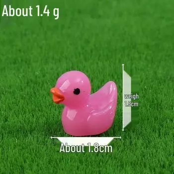 Желтый утенок смоляная фигурка для украшения микроландшафта