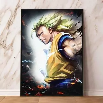 Жемчуг дракона, холст, настенная живопись, украшение, живопись, детские персонажи, подарок другу 21cm30cm NoFrame