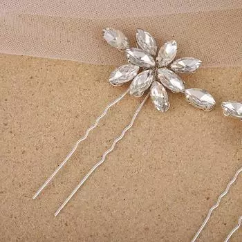 Жемчужина Алмаз U-образная шпилька головной убор женские аксессуары для волос свадебное платье одежда аксессуары белый
