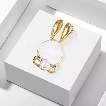 Жемчужина Милый кролик зодиак животное брошь свитер корсаж девушка сладкий чонсам аксессуары