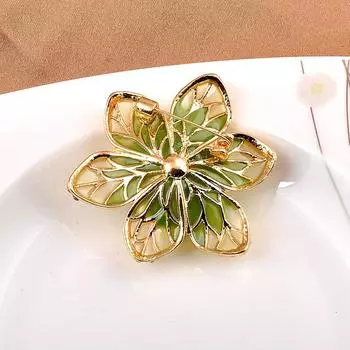 Жемчужная эмалевая брошь-цветок женская праздничная одежда ювелирные изделия аксессуары подарок