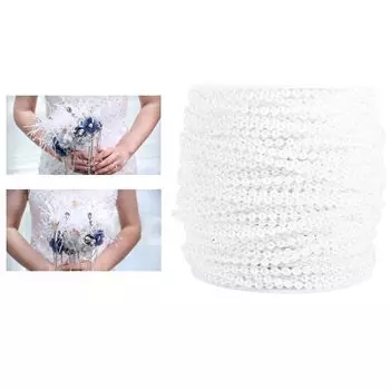 Жемчужная нить, жемчужная цепочка, цепочка из бисера, жемчужная нить, цепочка, имитация жемчуга, бисерная жемчужная гирлянда, украшение для свадебного банкета, украшение своими руками