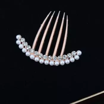 Жемчужная сплавная расческа заколка для волос заколка простая расческа для волос темперамент заколка цветок для волос женская заколка для волос пучок аксессуары для волос