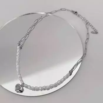 Жемчужное ожерелье Love, женское новое высококачественное дизайнерское ожерелье с нишей, цепочка на ключицу, летние модные ювелирные изделия для женщин