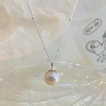 Жемчужное ожерелье, разработанное женской нишей, легкая роскошь и высокий класс, нежный темперамент ключичной цепи, повседневный стиль