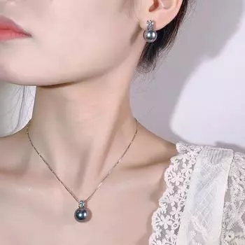 Жемчужное ожерелье, серьги-подвески, женская мода, настоящее жемчужное ожерелье из конопли, серьги «Холодный ветер»