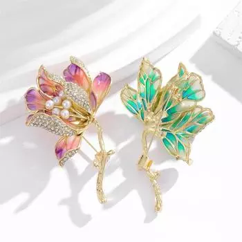 Жемчужные броши Haitang Flower для женщин, одежда, пальто, вечеринка, аксессуары, подарки as the picture