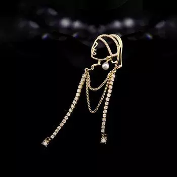 Жемчужные серьги Брошь для девочки - винтажная брошь высокого класса для женщин