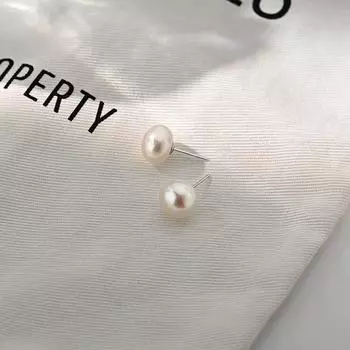 Жемчужные серьги Легкие роскошные французские романтические темпераментные высококачественные серьги Универсальные и простые для повседневной жизни