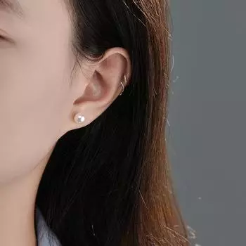 Жемчужные серьги, легкие, роскошные, высокого класса, простые и универсальные, для ежедневного использования в поездках на работу и обратно.