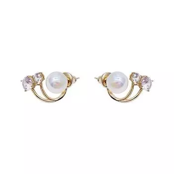 Жемчужные серьги, ювелирные изделия для женщин, серьги двойного назначения, подарок на день рождения для девочек 1Pair