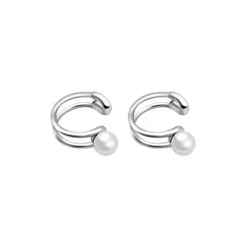 Жемчужный французский ретро пирсинг ушей без евангельских косточек клипсы темперамент простой дизайн серьги
