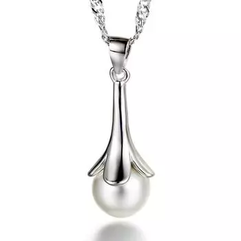 Жемчужный кулон Женское ожерелье Подвеска Женский корейский выпуск Модный жемчужный кулон