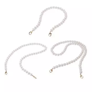 Жемчужный ремешок для сумки, кошелек, сменная ручка, цепочка, женский плечевой ремень 80CM