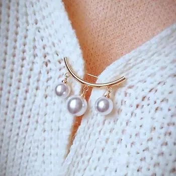 Жемчужный свитер, брошь, булавки для одежды, аксессуары для костюмов для женщин и девочек