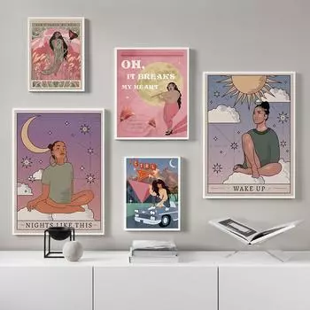 Женщина Плакат Музыка Певица Кейлани и Соланж Картина Холст Настенные Панно Для Гостиной Скандинавское Украшение Домашний Декор 21x30cm No Framed