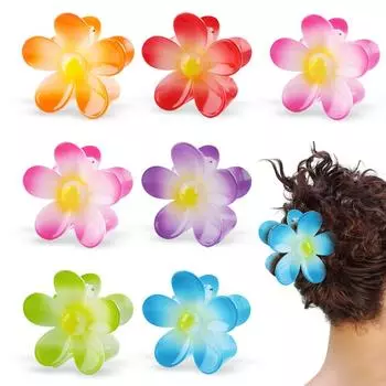 Женщина с цветочным принтом, весенняя заколка для волос, шпилька, головной убор One Size