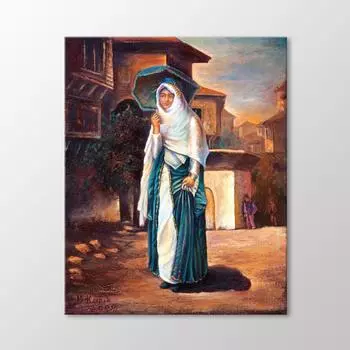 Женщина с зонтиком