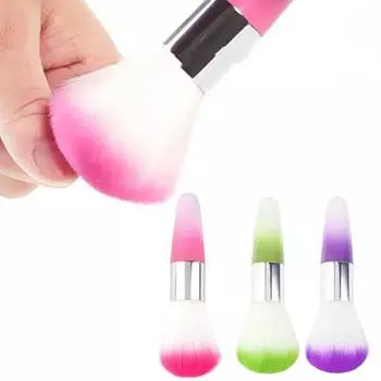 Женщины Beauty Nail Art Dust Cleaner UV Gel Nail Dust Brush Powder Remover фиолетовый