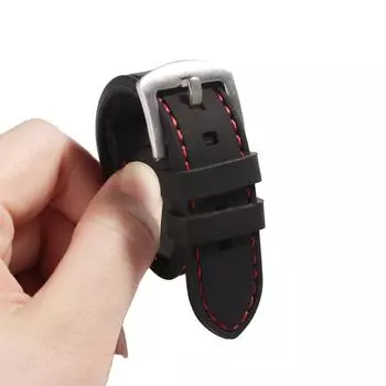 Женщины Blcak 20 мм 22 мм 24 мм резиновый спортивный водонепроницаемый ремешок для часов Accs ремешок для часов ремешки для часов