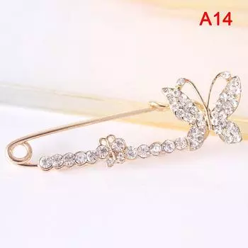 Женщины Броши Шарф Bling Bling Цветок Брошь Булавки