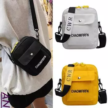 Женщины чистого цвета повседневная сумка на открытом воздухе сумка холст сумка на молнии сумка