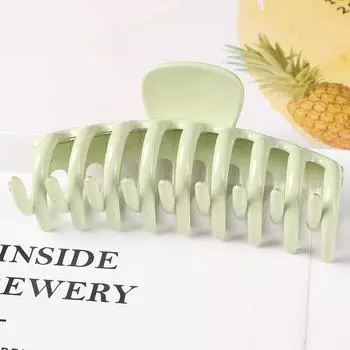 Женщины Девочки Нескользящие Большие Крабовые Матовые Заколки Для Волос Однотонные Корейские Головные Уборы Заколка Крабовые Аксессуары Для Волос 11CM