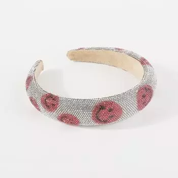 Женщины Девушки Милая Улыбка Стразы Губка Повязка на Голову Ободок Взрослые Аксессуары для Волос Ювелирные Изделия для Волос