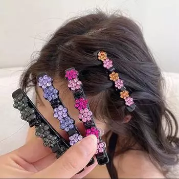 Женщины Девушки Заколки для волос Булавки Ювелирные украшения Стразы