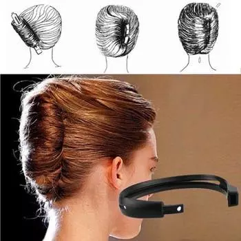 Женщины DIY укладка волос Updo пончик булочка клип инструмент формальный французский твист держатель держатель 2pcs