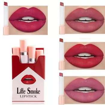 Женщины губы макияж косметические долговечные водонепроницаемые сигаретные помады Set A