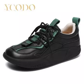 Женщины и студенты носят повседневную модную обувь из натуральной кожи летом, весной и осенью. 35 грязно-белый